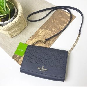 Kate Spade ♠️ NWT Cami Leather Crossbody Navy Bag